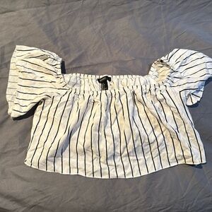 Off the shoulder ruffle top